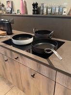 Set van 3 pannen Pascale Naessens, Huis en Inrichting, Keuken | Potten en Pannen, Ophalen, Gebruikt, Aluminium, Pannenset