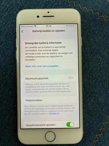 Iphone 8 256gb blanc, Télécoms, Enlèvement, Comme neuf, Blanc, IPhone 8