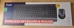 Clavier/souris s/fil, Computers en Software, Toetsenborden, Ophalen, Toetsenbord en muis-set, Draadloos, Nieuw