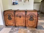mooie vintage houten opbergkoffer, Antiek en Kunst, Curiosa en Brocante, Ophalen
