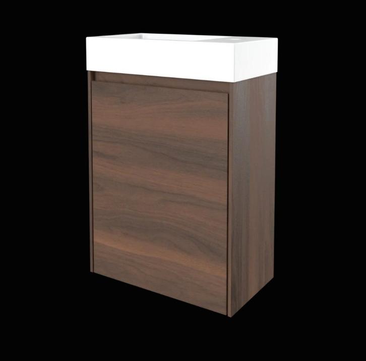 Toiletmeubel (nieuw) notelaar, Huis en Inrichting, Woonaccessoires | Zuilen en Pilaren, Zo goed als nieuw, Ophalen of Verzenden