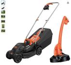 Grasmaaier + bosmaaier, Tuin en Terras, Grasmaaiers, Nieuw, 30 t/m 39 cm, Black & Decker, Opvangbak