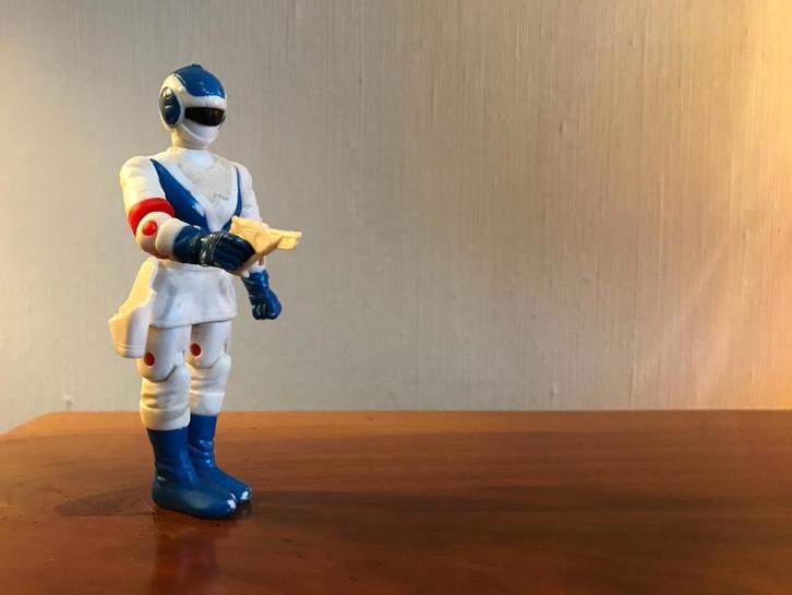 Super Beast Sentai Liveman Blue Dolphin Soft Vinyl met wapen, Kinderen en Baby's, Speelgoed | Actiefiguren, Gebruikt, Ophalen of Verzenden