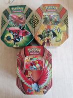 3 x lege tinnen doosjes met promokaart Pokemon, Ophalen of Verzenden