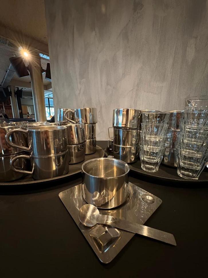 Obscure tassen, zilver, Inox, per stuk bieden, Huis en Inrichting, Woonaccessoires | Kandelaars en Kaarsen, Zo goed als nieuw