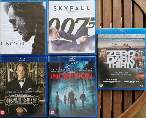5 Blue ray disc: The great Gatsby, Inception, Skyfall, Zero, CD & DVD, Blu-ray, Comme neuf, Aventure, Enlèvement ou Envoi