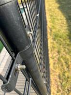 Afzetting panelen metaal 250x140 9 stuks inclusief poortje., Tuin en Terras, Schuttingen, Ophalen, Zo goed als nieuw