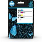 HP 953 Origineel Inktcartridge Zwart, Cyaan, Magenta & Geel, Computers en Software, Verzenden, Nieuw, Cartridge, Hp