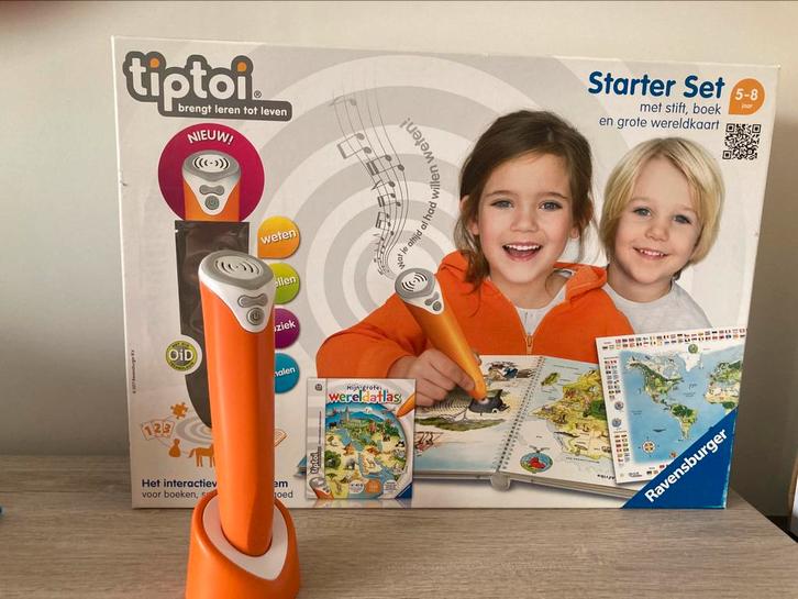 Tip toi set + Globe, Kinderen en Baby's, Speelgoed | Educatief en Creatief, Zo goed als nieuw, Ophalen