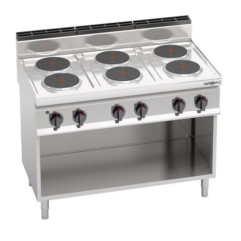Industrieel kookvuur Inox 6 platen, 15,6kw nieuw, Elektronische apparatuur, Kookplaten, Elektrisch, 5 kookzones of meer, Ophalen of Verzenden