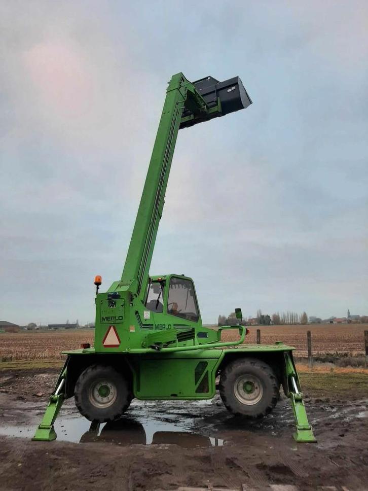 Verreiker merlo, Doe-het-zelf en Bouw, Steigers, Gebruikt, 5 meter of hoger, Ophalen