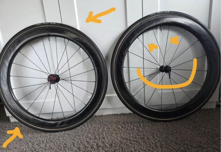 Zipp 404 Firecrest achterwiel / velgrem / tubular, Fietsen en Brommers, Fietsonderdelen, Zo goed als nieuw, Racefiets, Wiel, Ophalen of Verzenden