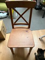 4 houten stoelen, Brun, Enlèvement, Utilisé, Bois