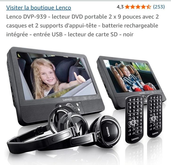 lenco, Audio, Tv en Foto, DVD spelers, Zo goed als nieuw, Dvd-speler, Draagbaar, Ophalen