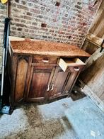 Houten kast met marmeren blad, Ophalen