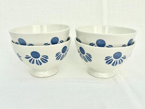 Vintage Franse spoelkommen (4 stuks), Huis en Inrichting, Keuken | Servies, Zo goed als nieuw, Kom(men), Overige stijlen, Aardewerk