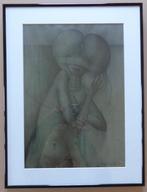 JEF VAN TUERENHOUT / FIGURATIE / KLEUROFFSET / 54x41cm KADER, Ophalen of Verzenden