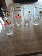 Vintage Jupiler 5  (Piedboeuf) glazen, Verzamelen, Biermerken, Ophalen of Verzenden, Zo goed als nieuw, Glas of Glazen, Jupiler