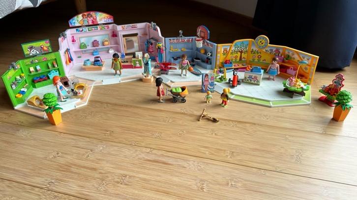 Centre commercial Playmobil (9078 + 9079 + 5611), Kinderen en Baby's, Speelgoed | Playmobil, Zo goed als nieuw, Complete set, Ophalen of Verzenden