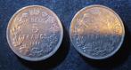 Lot: 1 belga, 5 frank 1931 FR & VL, pos. A - Albert I, Postzegels en Munten, Verzenden, Setje