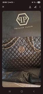 Philipp Plein handtas met  certificaat, Handtassen en Accessoires, Zwart, Zo goed als nieuw, Leer, Ophalen