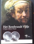 Nederland: zilveren 5 euro 2006 (Rembrandtvijfje) in blister, Postzegels en Munten, Munten | Europa | Euromunten, Setje, Zilver