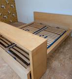 MALM bed 160x200 met roltafel, Ophalen, Zo goed als nieuw