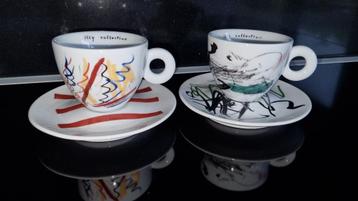 Tasses à cappuccino avec soucoupe | Illy art collection 2004