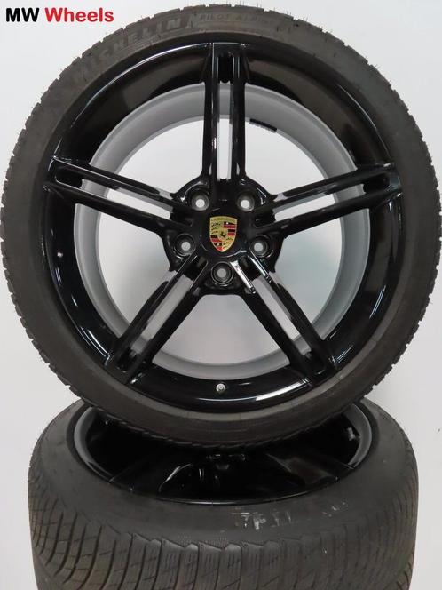 Porsche Taycan 21 inch velgen Mission E met winterbanden, Auto-onderdelen, Banden en Velgen, Banden en Velgen, Winterbanden, 21 inch