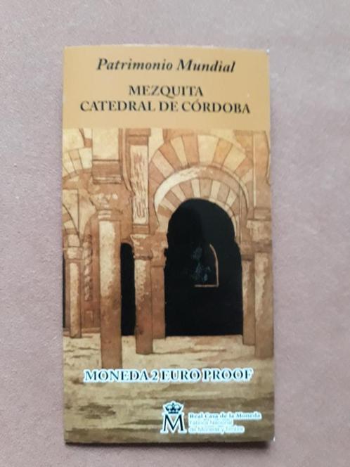 Espagne 2 € 2010 Cordoue Cordoba BE/proof en folder, Timbres & Monnaies, Monnaies | Europe | Monnaies euro, Série, 2 euros, Espagne