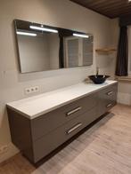 Badkamermeubel + spiegel, Huis en Inrichting, Ophalen, Zo goed als nieuw, 50 tot 100 cm, Wastafelkast