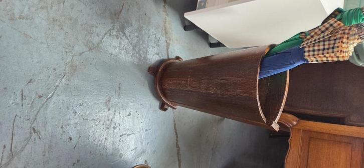 Antiek houten paraplubak, Huis en Inrichting, Woonaccessoires | Paraplubakken, Zo goed als nieuw, Hout, Ophalen