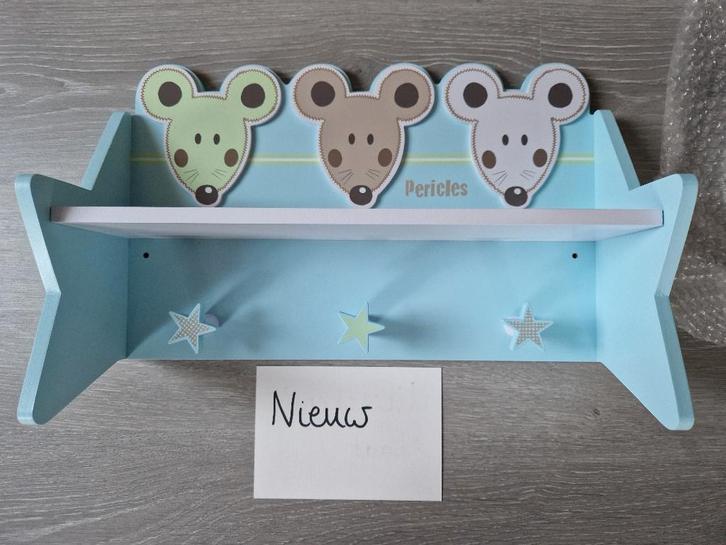 Nieuwe kinderkapstok muizen, Kinderen en Baby's, Kinderkamer | Inrichting en Decoratie, Nieuw, Kapstokje, Ophalen of Verzenden