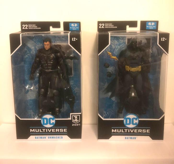 2021 McFarlane zeldzaam Unmasked + masked Batman B. Affleck, Verzamelen, Poppetjes en Figuurtjes, Nieuw, Ophalen of Verzenden