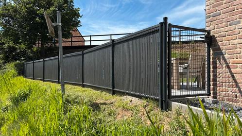 Verduisteringsset 1.23 antraciet NIEUW!!!, Tuin en Terras, Tuinhekken en Hekwerk, Zo goed als nieuw, Ophalen