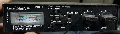 Land matic PDC5 SWR Meter & Power Matcher, Télécoms, Émetteurs & Récepteurs, Comme neuf, Émetteur et Récepteur, Enlèvement ou Envoi