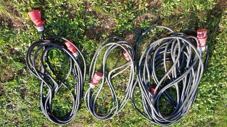 Verlengkabels kabelhaspel 5G6 3G2,5 professioneel neopreen, Doe-het-zelf en Bouw, Elektriciteit en Kabels, Zo goed als nieuw, Kabel of Snoer