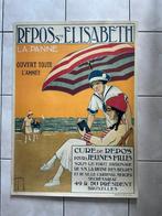 Poster, Repos Ste. Elisabeth La Panne, F. Delamare 20., Deurposter of groter, Ophalen of Verzenden, Overige onderwerpen, Rechthoekig Staand