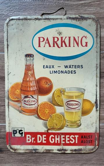 Blikken reclamebord Parking Aalst. beschikbaar voor biedingen