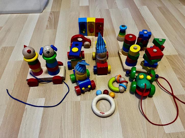 Bundel speelgoed Haba, Kinderen en Baby's, Speelgoed | Houten speelgoed, Gebruikt, Overige typen, Ophalen of Verzenden