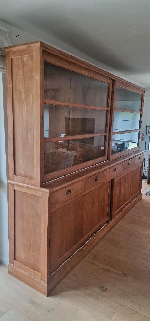 Teak buffetkast, Maison & Meubles, Armoires | Buffets, Utilisé, 200 cm ou plus, 200 cm ou plus, 25 à 50 cm, Avec tiroir(s), Avec porte(s)