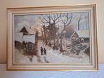 Mooi schilderij: sneeuwlandschap, Ophalen
