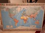 Wereldkaart Michelin 100x144 magneetbord, Antiek en Kunst, Antiek | Schoolplaten, Ophalen, Aardrijkskunde