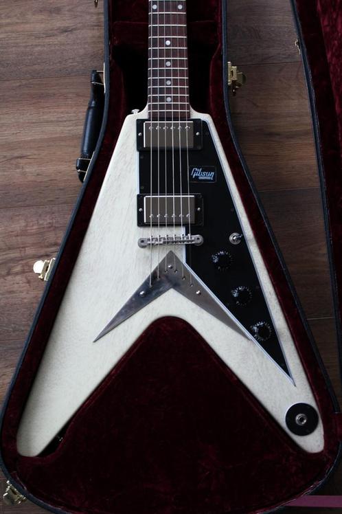 Gibson Flying V 59 Reissue Custom Shop TV White, Muziek en Instrumenten, Snaarinstrumenten | Gitaren | Elektrisch, Zo goed als nieuw