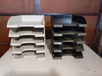 Lot de 12 bacs à courrier A4 LEITZ Plus Standard - NEUFS beschikbaar voor biedingen