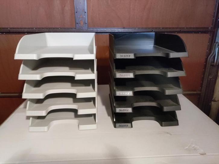 Lot de 12 bacs à courrier A4 LEITZ Plus Standard - NEUFS, Diversen, Bureau-accessoires, Nieuw, Ophalen