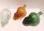 3 glazen clusters, Ophalen of Verzenden