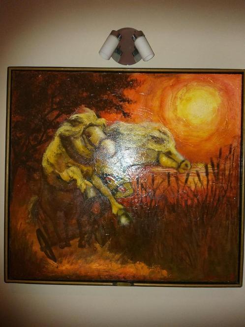 ORIGINEEL SCHILDERIJ VAN ARTHUR VREVEN, Antiek en Kunst, Kunst | Schilderijen | Abstract, Ophalen of Verzenden