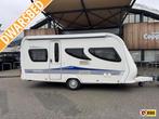 Hobby Excellent 455 UF 2009 VOORTENT + UITBOUW!, Vast bed, Rondzit, 4 tot 5 meter, Tot en met 4