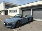 Audi R8 Spyder Performance Quattro 620ch V10 Gris Kemora, Autos, Cuir, Automatique, Apple Carplay, Achat